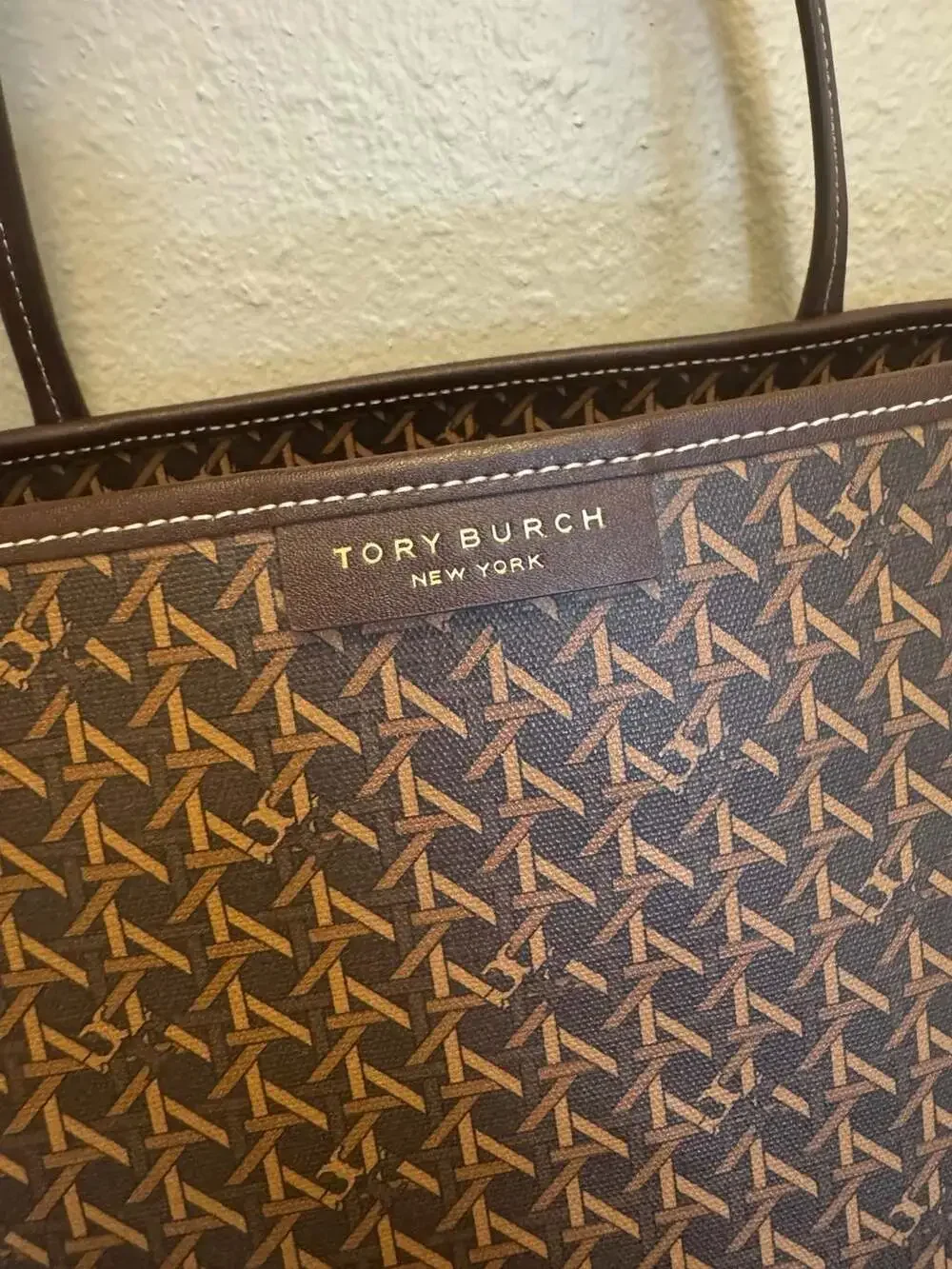 Tory Burch Ever-Ready Printed Coated Canvas Zip Tote Bag with Pouch